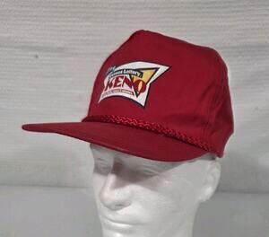 Vintage Kansas Lottery Keno Snapback Hat Red Promo Advertising Cap 90s Falcon